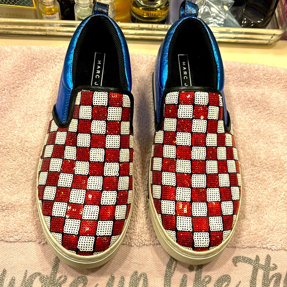 MARC JACOBS patriotic 🎆🧨sequin slip ons